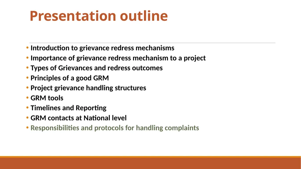 Grievance Redress Mechanism Sensitization of - slide 2 of 26