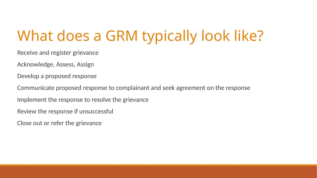 Grievance Redress Mechanism Sensitization of - slide 13 of 26