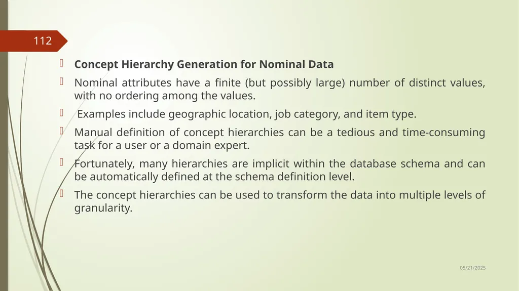 Data Preprocessing Shailaja K.P What Is Data - slide 112 of 117
