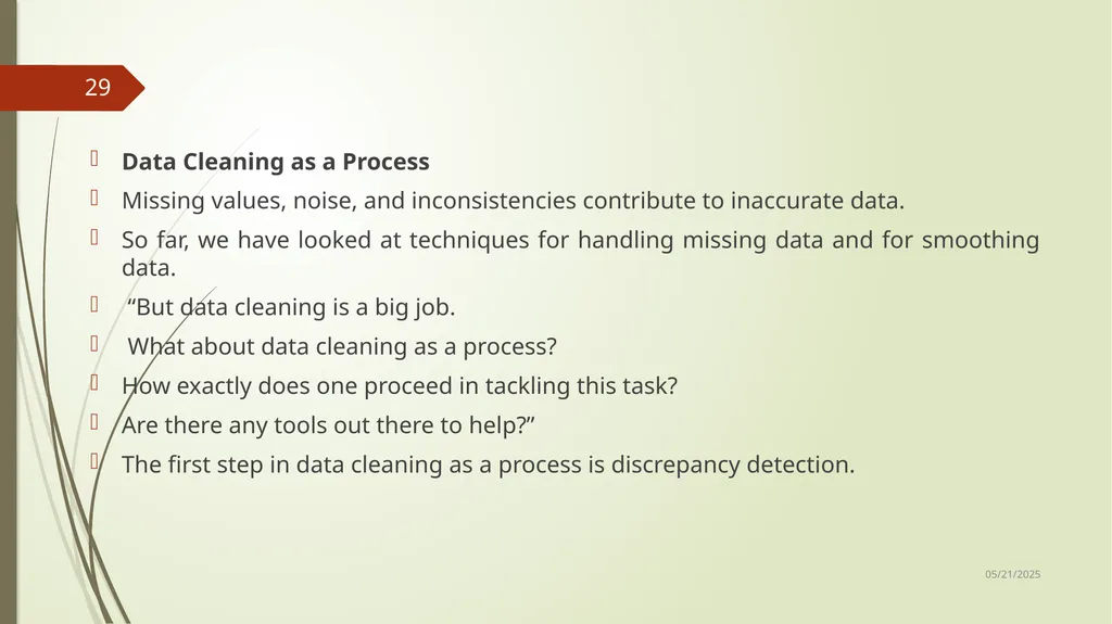 Data Preprocessing Shailaja K.P What Is Data - slide 29 of 117