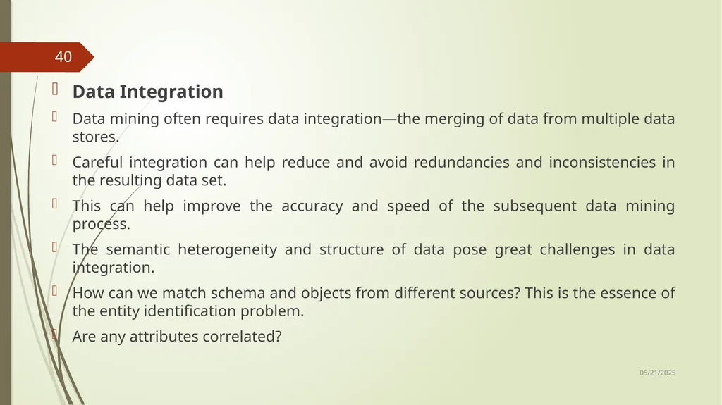 Data Preprocessing Shailaja K.P What Is Data - slide 40 of 117