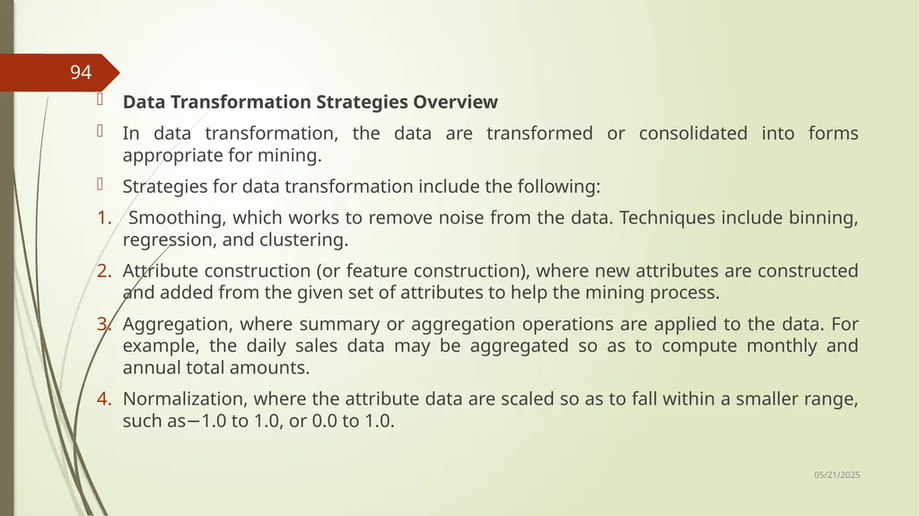 Data Preprocessing Shailaja K.P What Is Data - slide 94 of 117