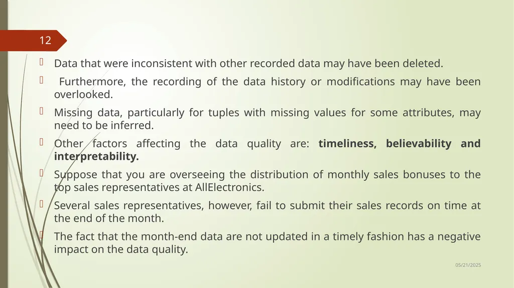 Data Preprocessing Shailaja K.P What Is Data - slide 12 of 117