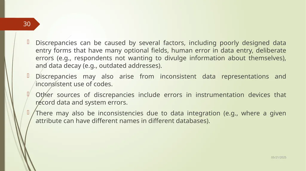 Data Preprocessing Shailaja K.P What Is Data - slide 30 of 117