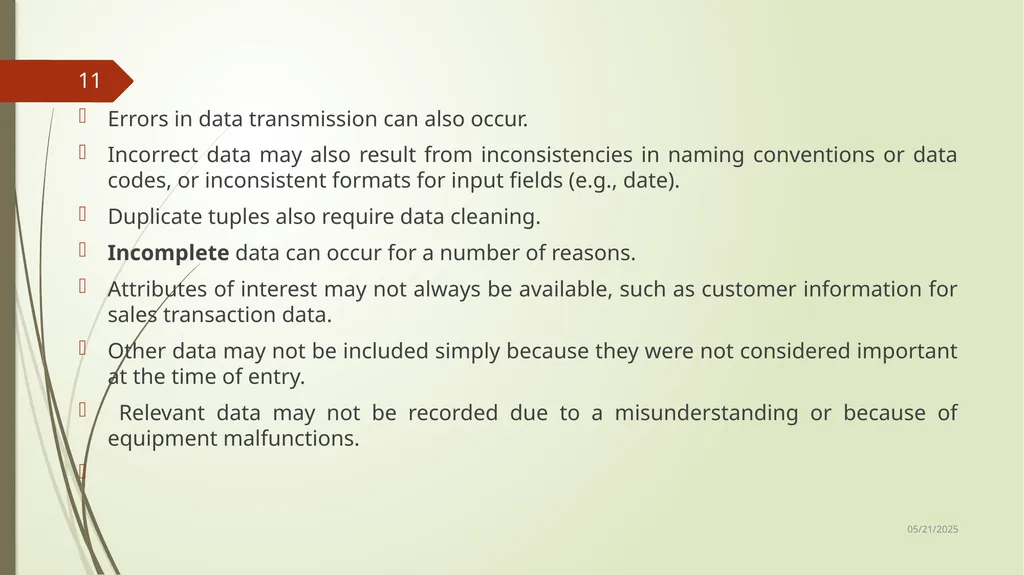 Data Preprocessing Shailaja K.P What Is Data - slide 11 of 117