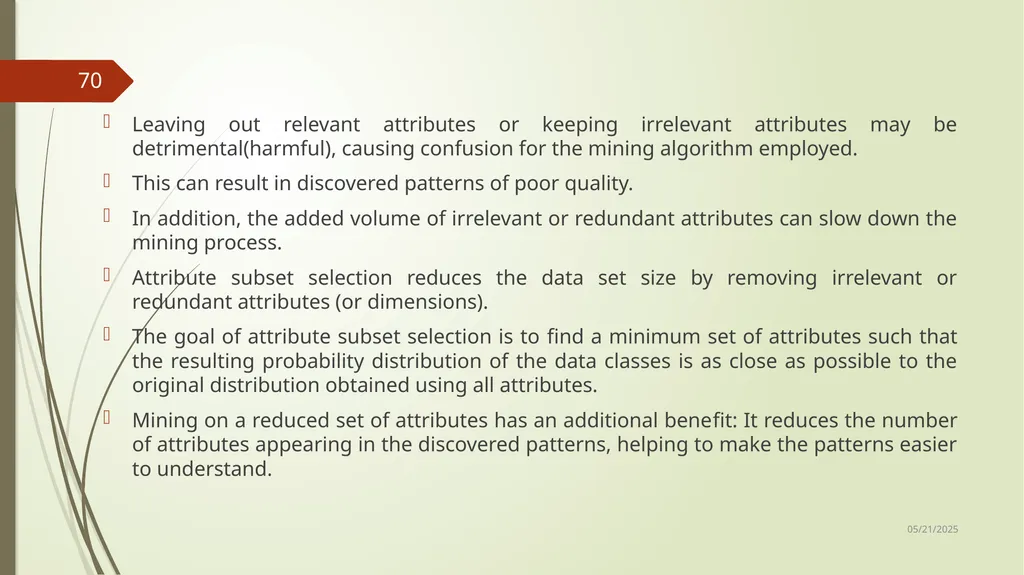 Data Preprocessing Shailaja K.P What Is Data - slide 70 of 117