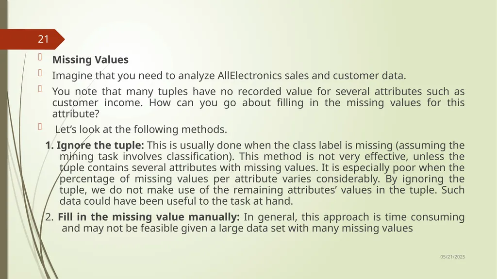 Data Preprocessing Shailaja K.P What Is Data - slide 21 of 117