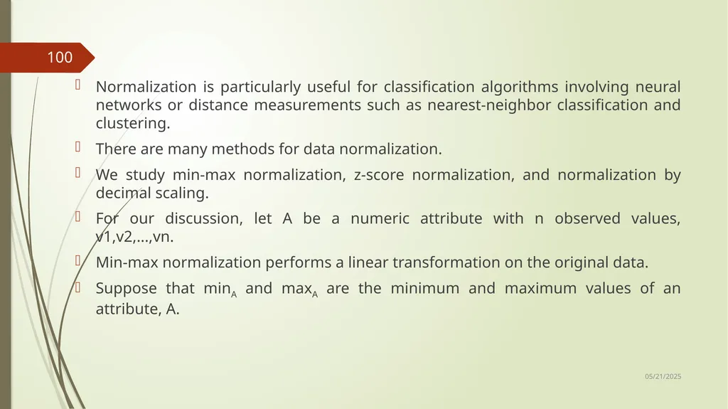 Data Preprocessing Shailaja K.P What Is Data - slide 100 of 117