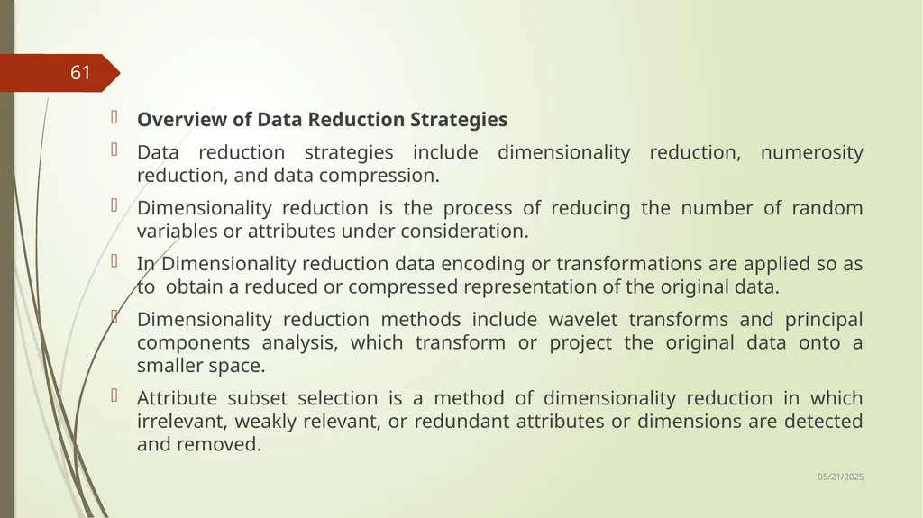 Data Preprocessing Shailaja K.P What Is Data - slide 61 of 117