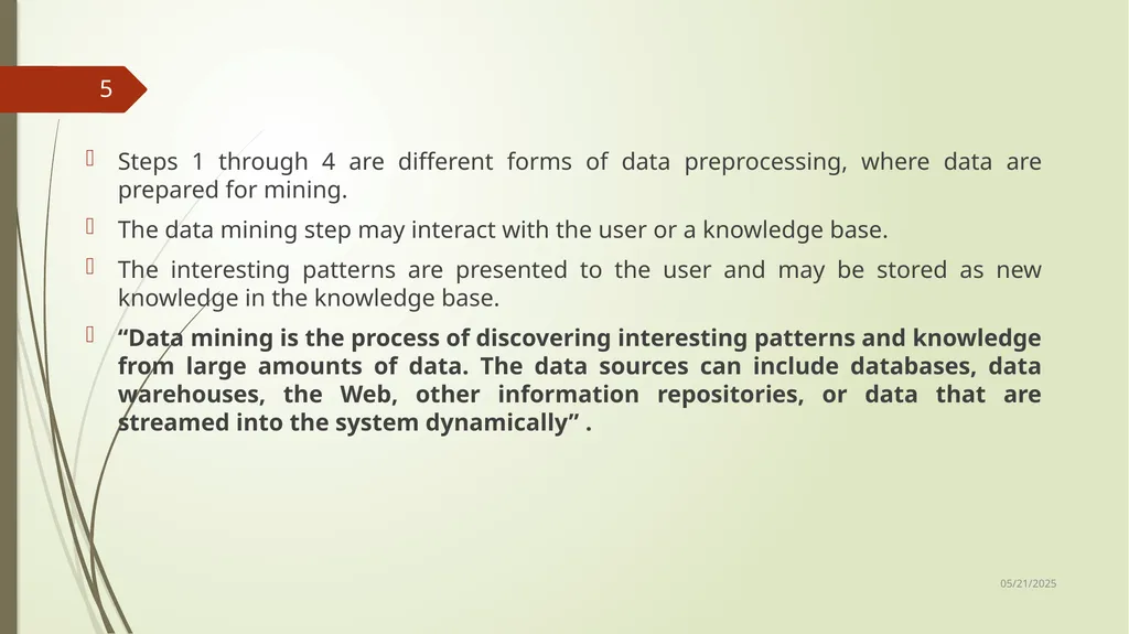 Data Preprocessing Shailaja K.P What Is Data - slide 5 of 117