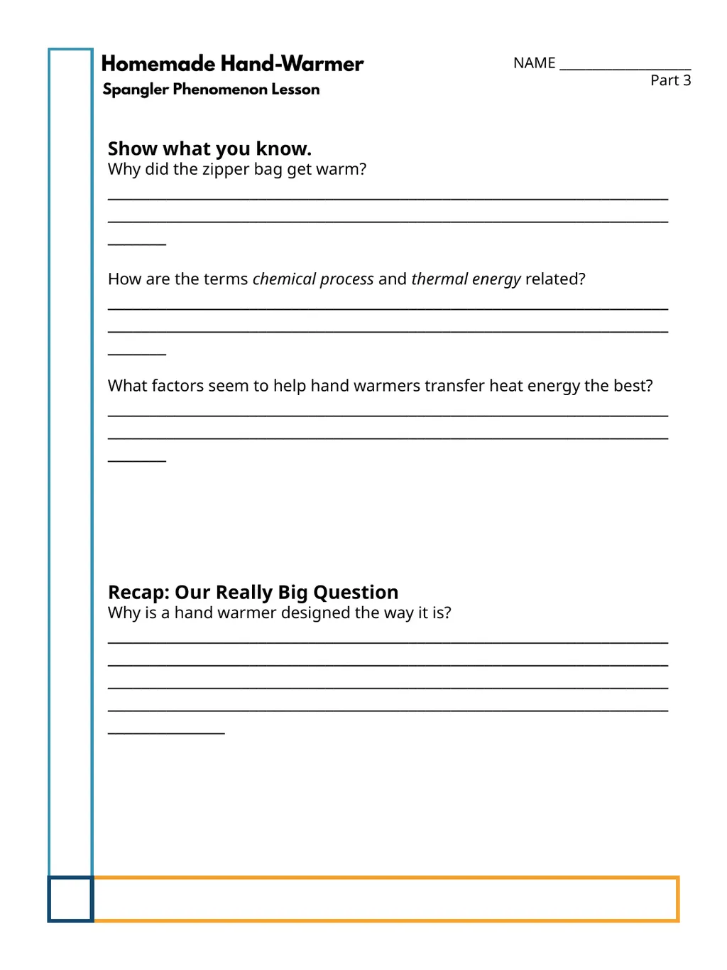 Teacher Directions, Handouts, and Answer Key - slide 13 of 16