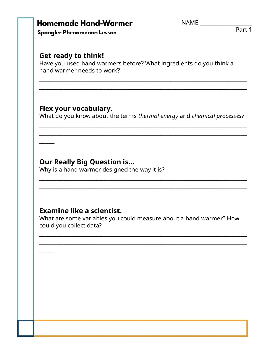 Teacher Directions, Handouts, and Answer Key - slide 7 of 16