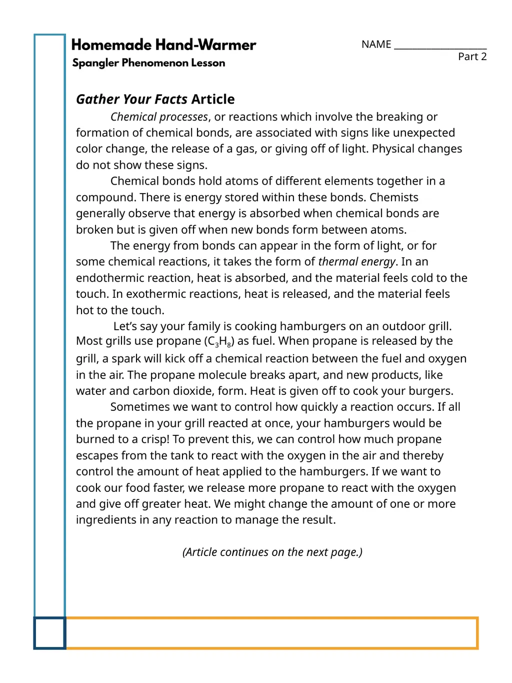 Teacher Directions, Handouts, and Answer Key - slide 9 of 16