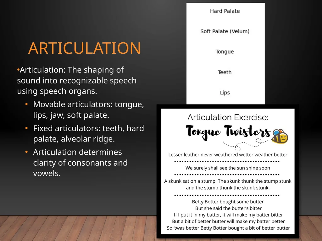 Speech Anatomy Phonation • Resonation • - slide 5 of 10