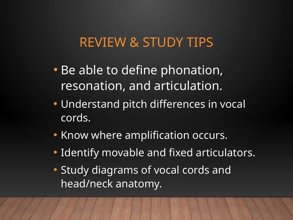 Speech Anatomy Phonation • Resonation • - slide 10 of 10