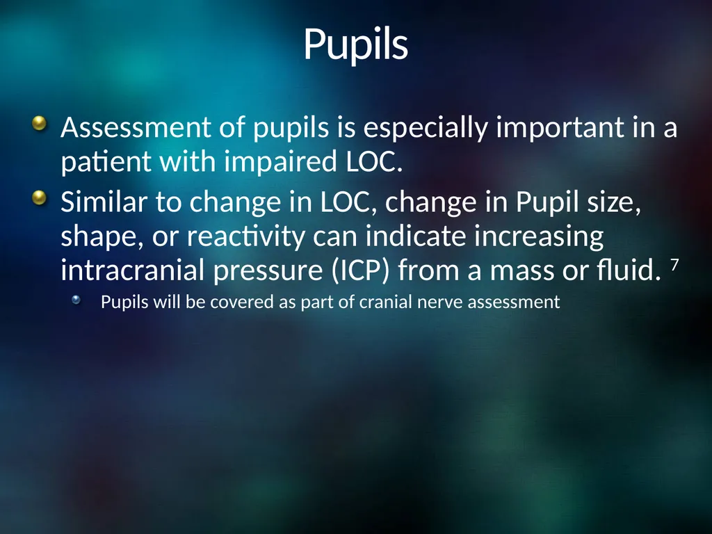 Neuro 101: Nursing Neuro Assessment Kristen - slide 9 of 29