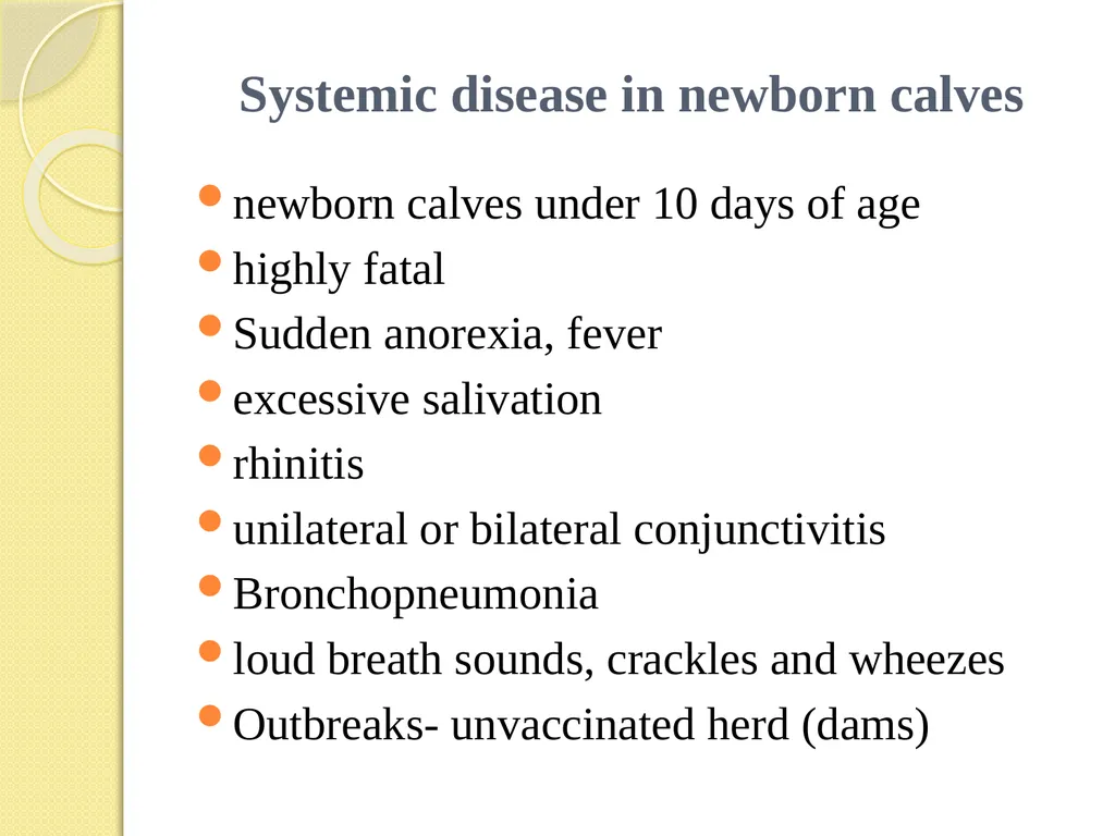 Infectious Bovine Rhinotracheitis (IBR) Dr Padma - slide 10 of 25