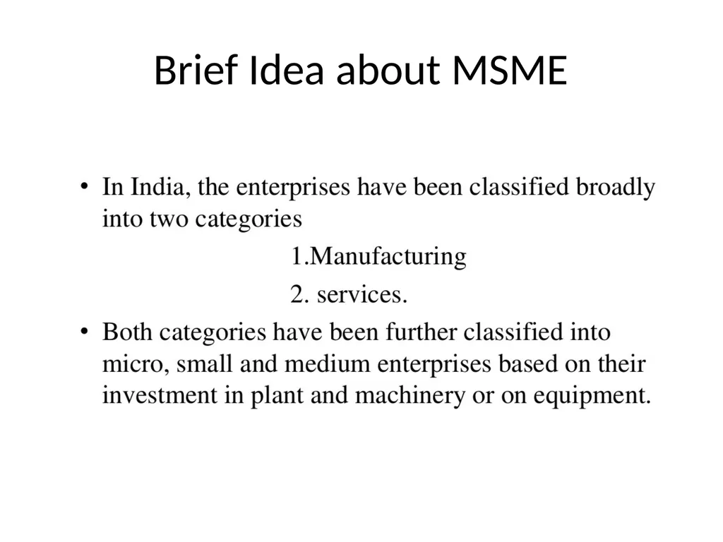 Entrepreneurship Development SMALL SCALE INDUSTRY - slide 3 of 12