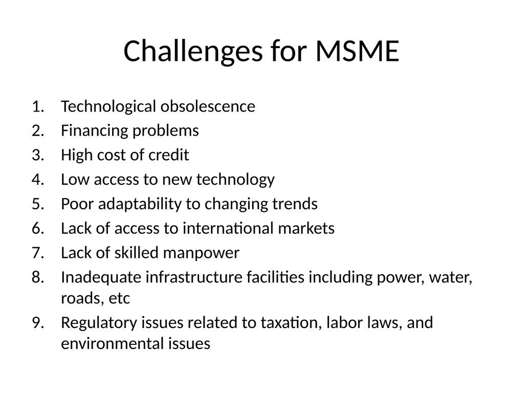 Entrepreneurship Development SMALL SCALE INDUSTRY - slide 11 of 12