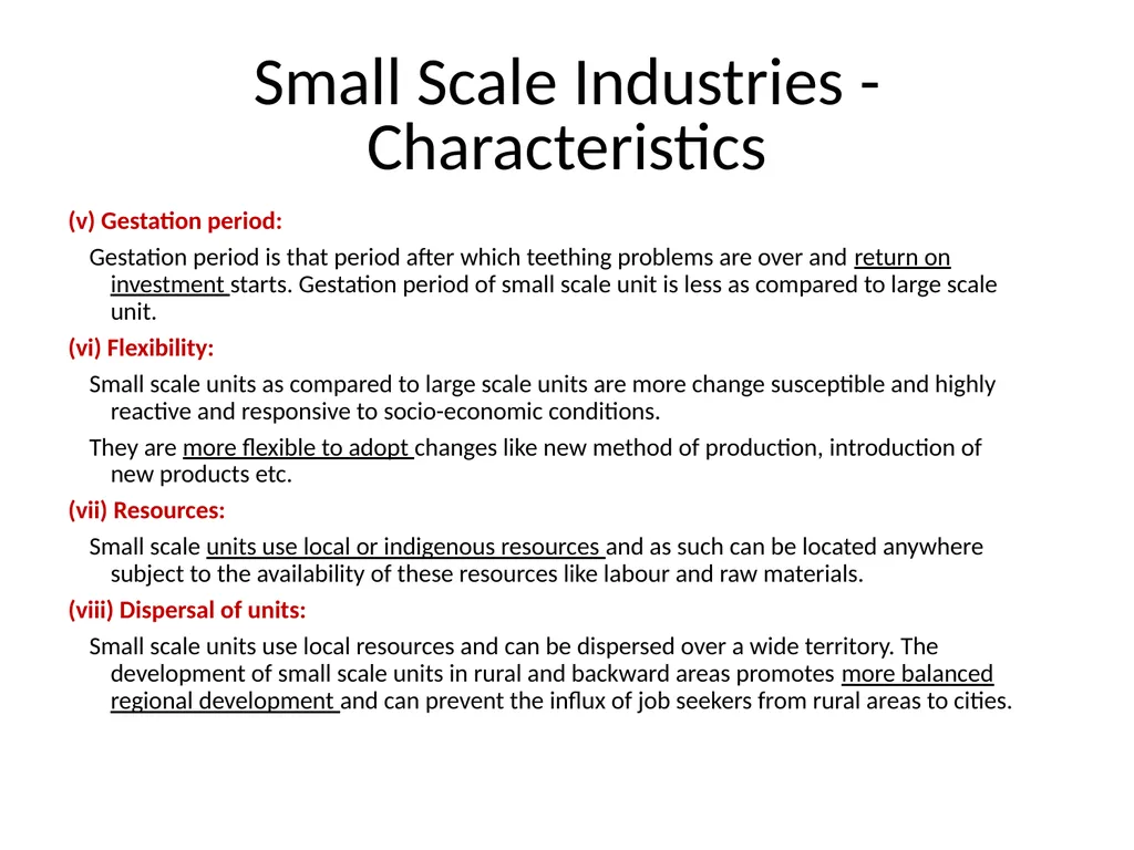 Entrepreneurship Development SMALL SCALE INDUSTRY - slide 8 of 12