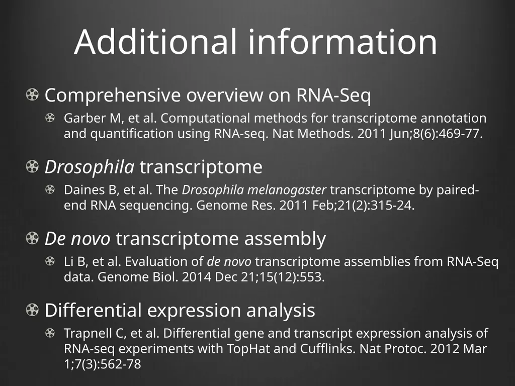RNA-Seq Primer Understanding the RNA-Seq evidence - slide 28 of 29