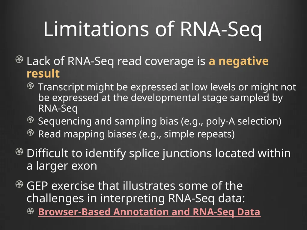 RNA-Seq Primer Understanding the RNA-Seq evidence - slide 26 of 29