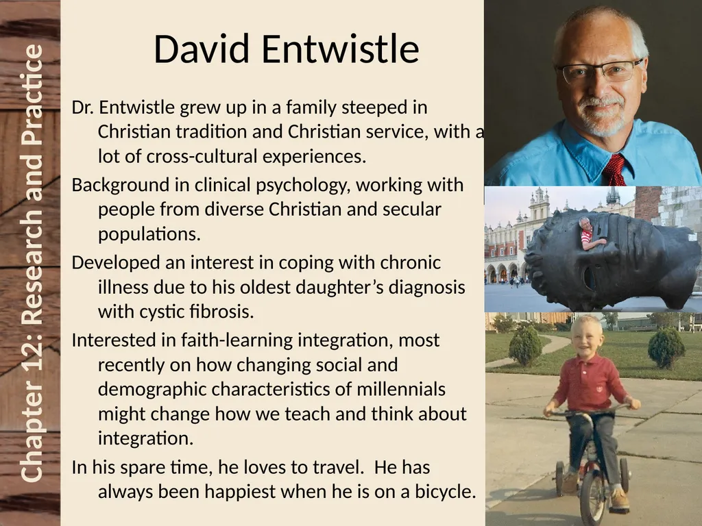 Chapter 13 Finding Your Place David N. Entwistle, - slide 20 of 23