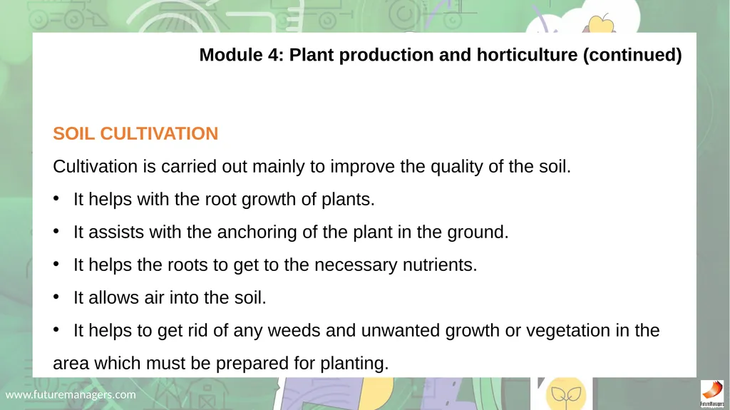 Agricultural Studies Grade 8 - slide 21 of 53