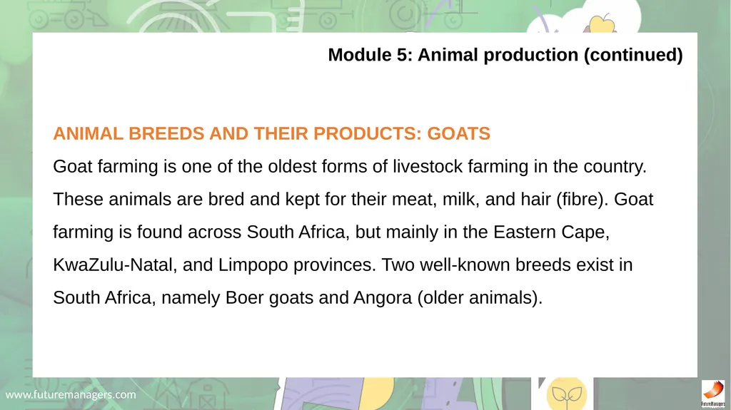 Agricultural Studies Grade 8 - slide 30 of 53