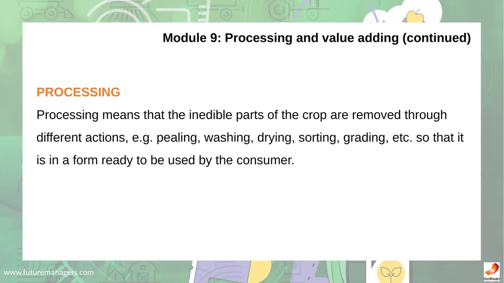 Agricultural Studies Grade 8 - slide 51 of 53