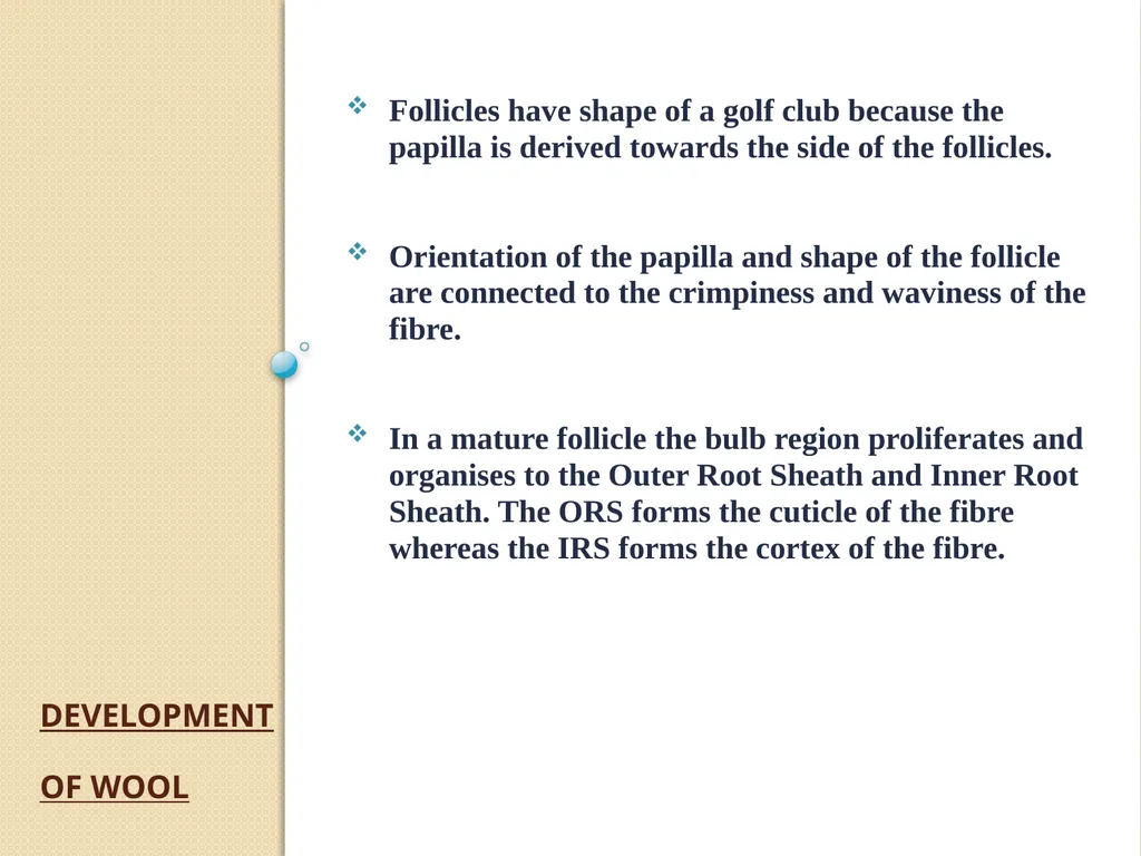 Wool Part 2 (A part of Unit II- 3rd Prof. - slide 4 of 17