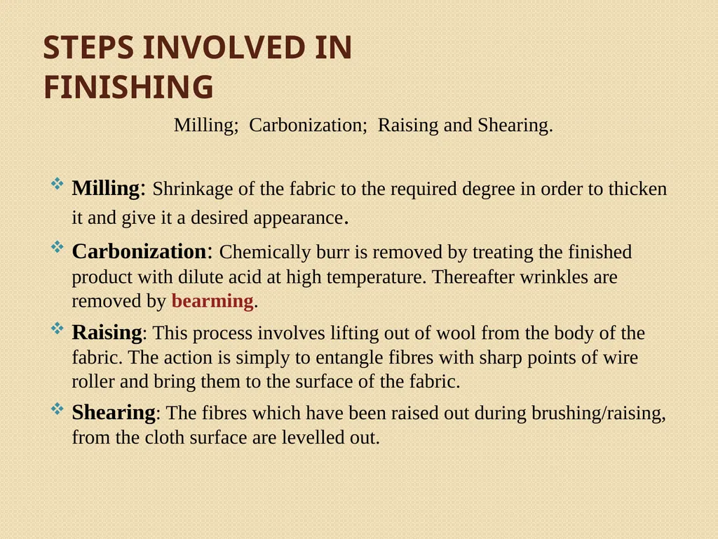 Wool Part 2 (A part of Unit II- 3rd Prof. - slide 15 of 17