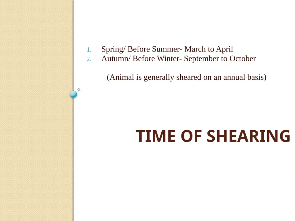 Wool Part 2 (A part of Unit II- 3rd Prof. - slide 9 of 17
