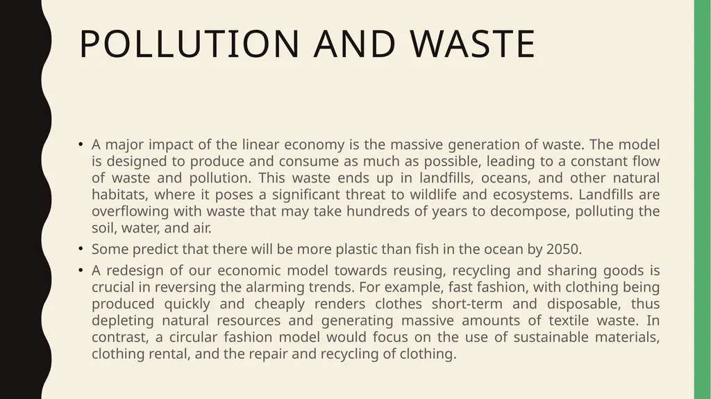 The circular economy Contents Linear and Circular - slide 7 of 12