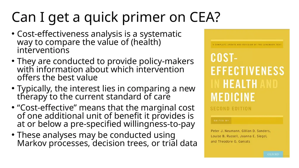 cea A suite of commands for trial-based - slide 6 of 43