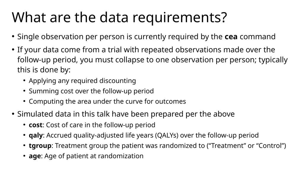 cea A suite of commands for trial-based - slide 12 of 43