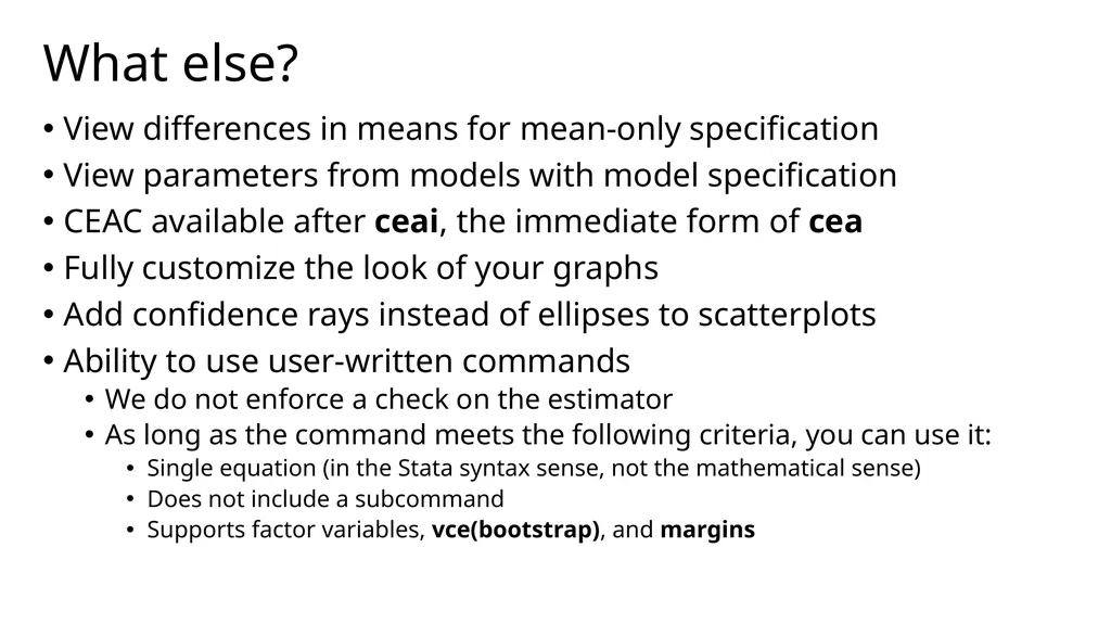 cea A suite of commands for trial-based - slide 30 of 43