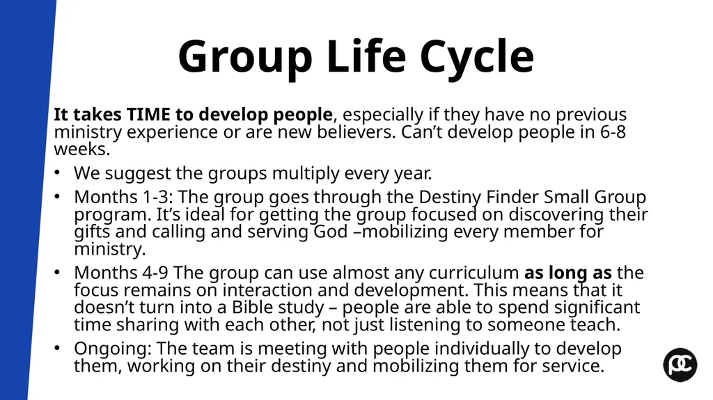 Small Group Leader Training Workshop Pastor’s - slide 33 of 61