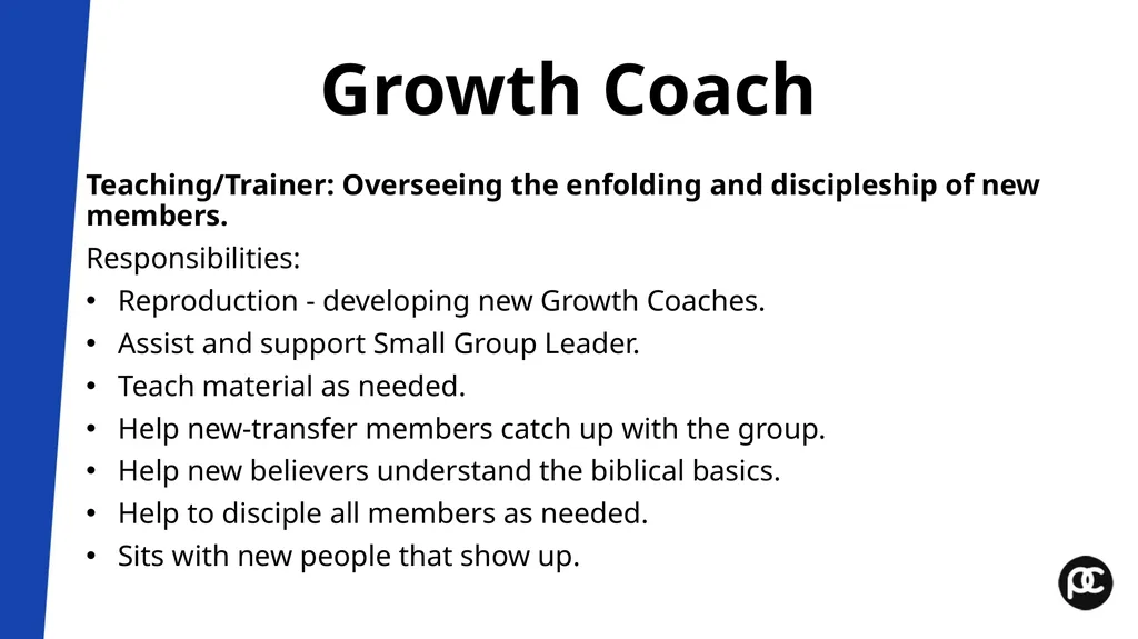 Small Group Leader Training Workshop Pastor’s - slide 30 of 61