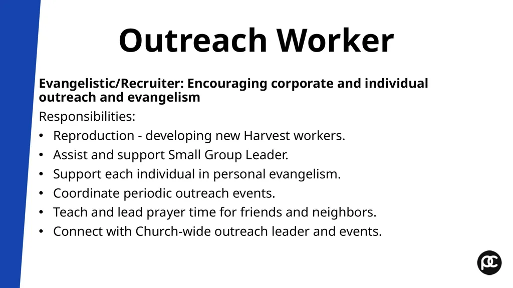 Small Group Leader Training Workshop Pastor’s - slide 28 of 61