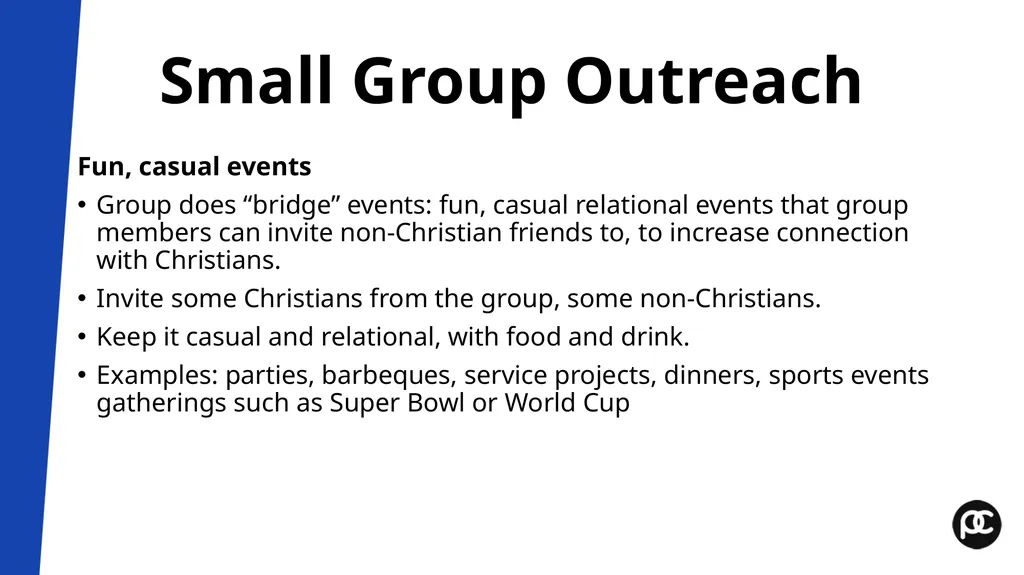 Small Group Leader Training Workshop Pastor’s - slide 41 of 61