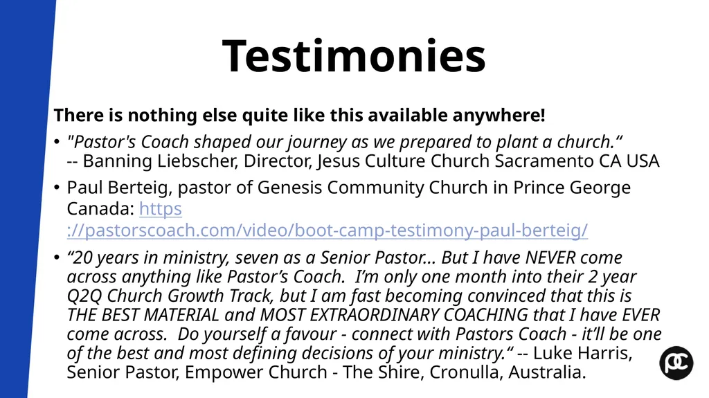 Small Group Leader Training Workshop Pastor’s - slide 55 of 61