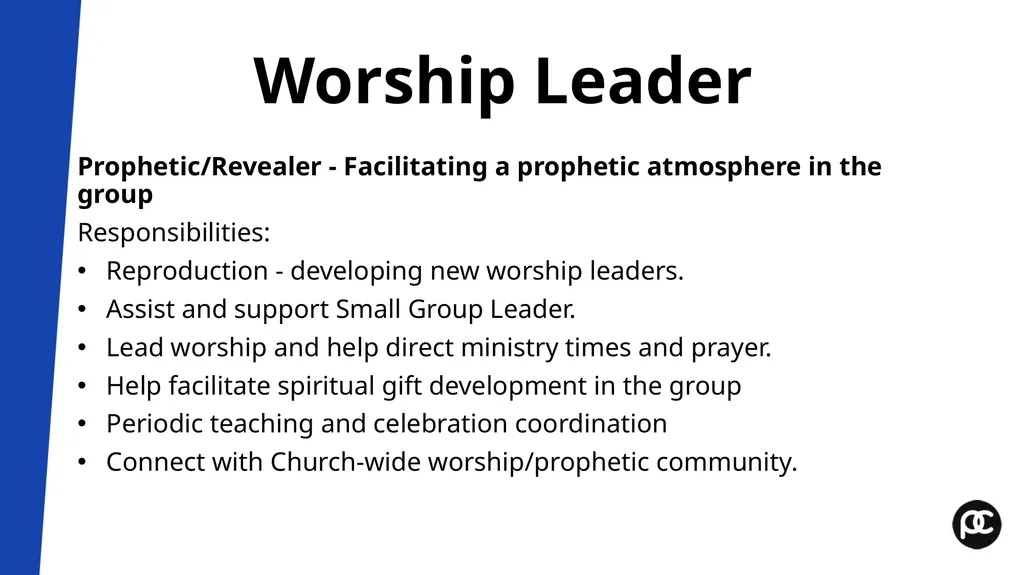 Small Group Leader Training Workshop Pastor’s - slide 27 of 61