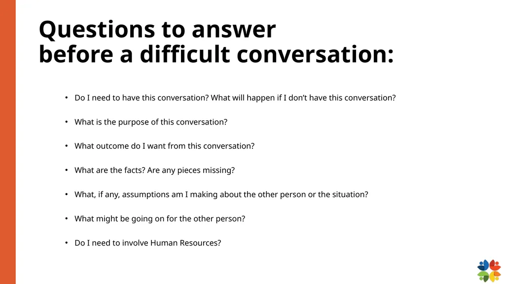 Which type of difficult conversation are you most - slide 13 of 50