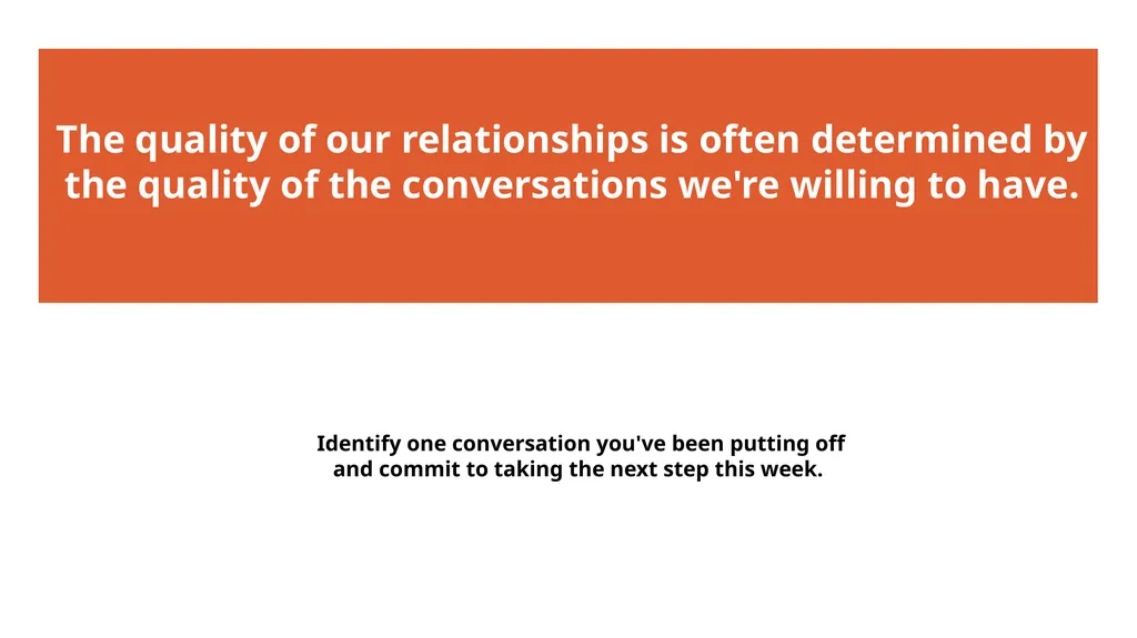 Which type of difficult conversation are you most - slide 49 of 50