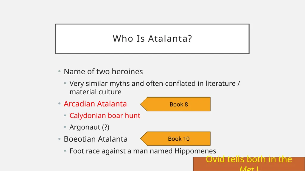 Transforming Epic: Ovid’s Metamorphoses and the - slide 17 of 23