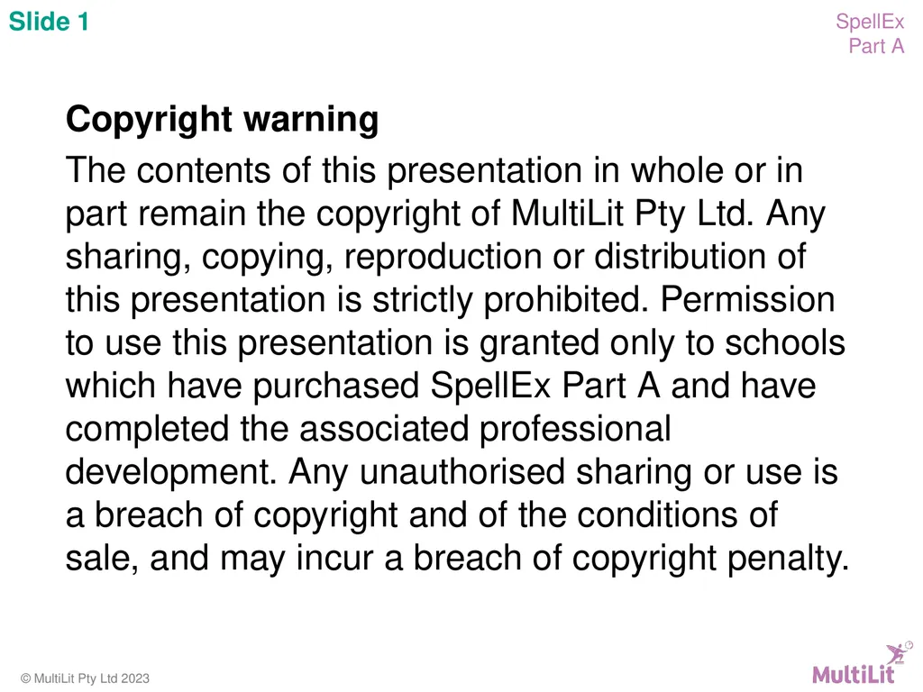 Copyright warning The contents of this - slide 1 of 34