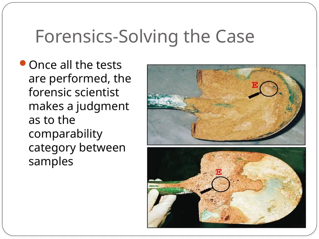 Forensics of Soil Soil Composition Soils are made - slide 29 of 29