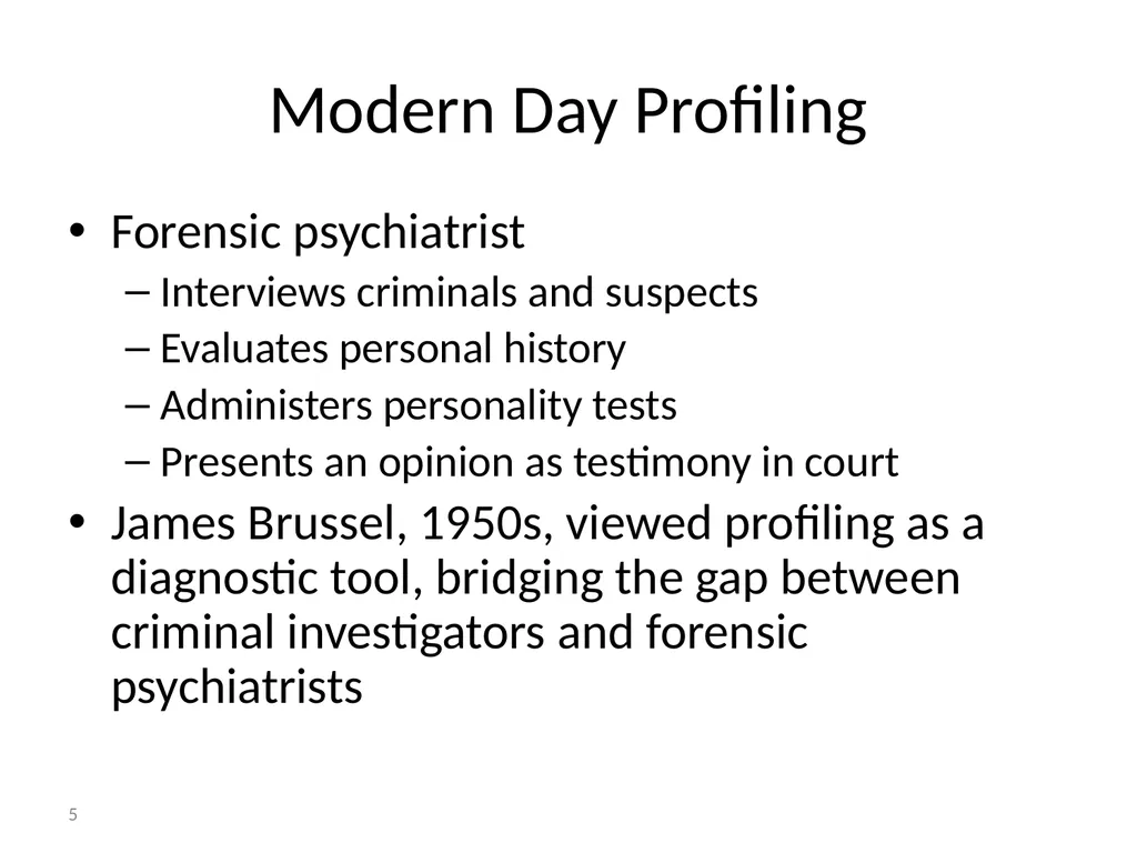 Criminal Profiling 2 Introduction—Vocabulary - slide 5 of 52