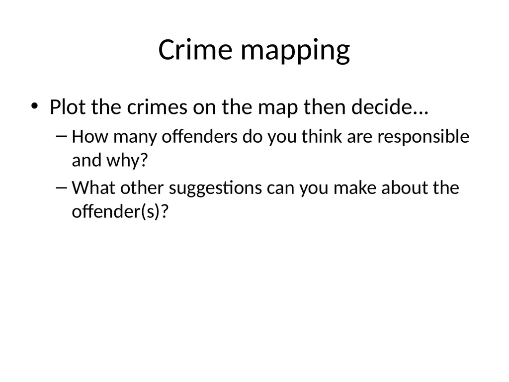 Criminal Profiling 2 Introduction—Vocabulary - slide 23 of 52